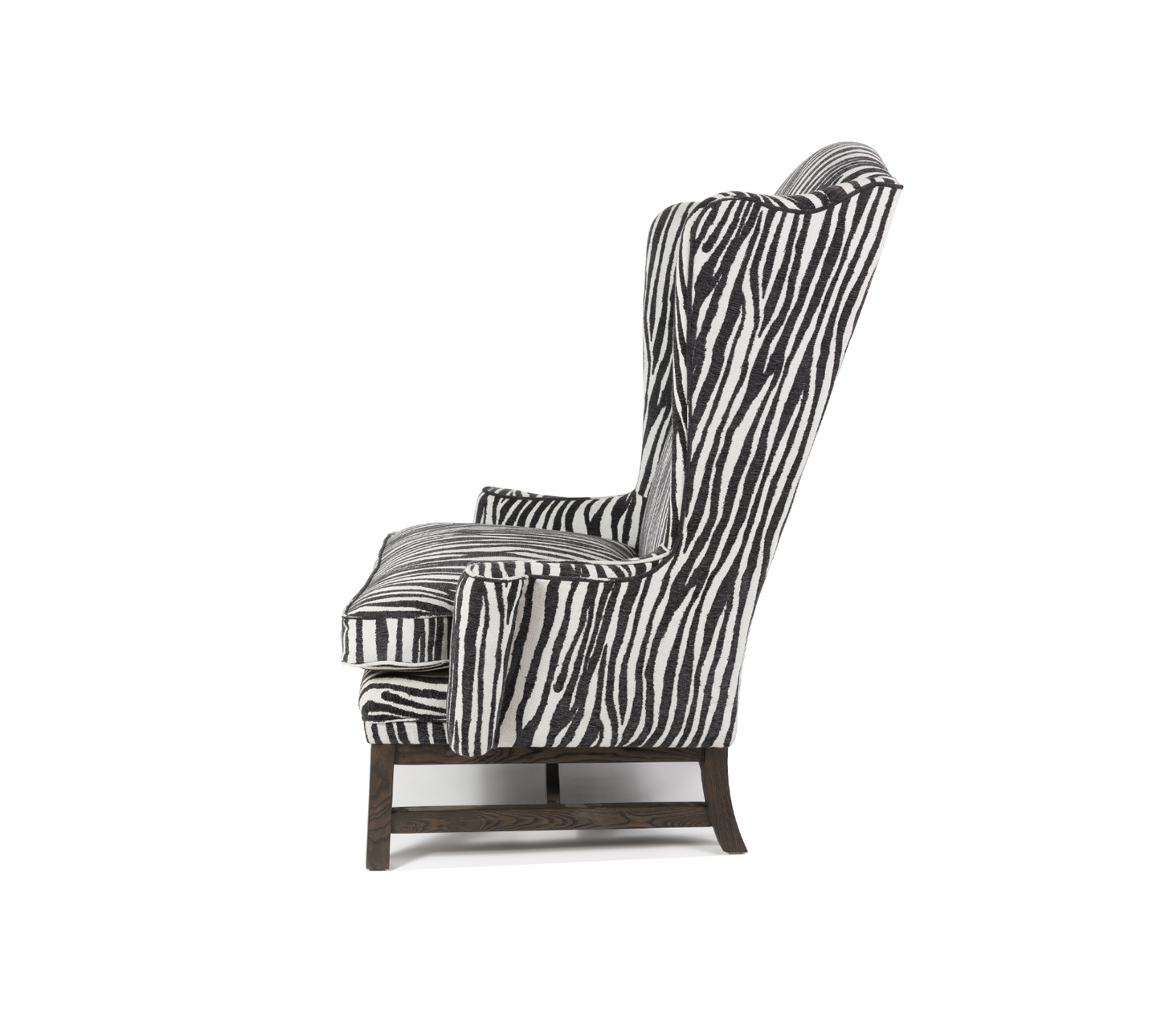 Sloane Wing Chair Safari Black: By Wisteria Design
