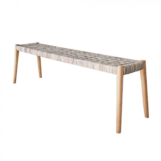 LONG ISLAND RATTAN BENCH SEAT 47 H x 150 L x 30 L