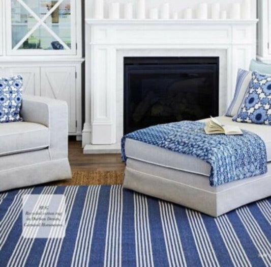 FLOOR RUG RECYCLED COTTON – DURBAN DENIM 240 x 300cm