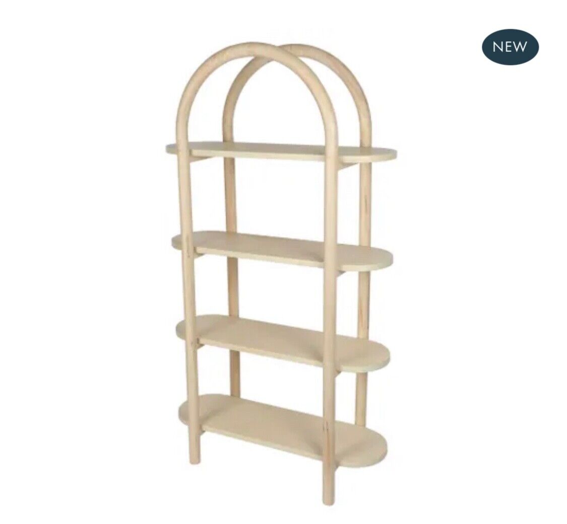NOOSA SHELVING UNIT WHITE 180CM By Florabelle Living