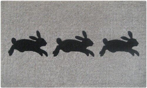 THREE RABBITS Thick Doormat Door mat  75 X 45 X 4  CM -100% COCONUT FIBRE