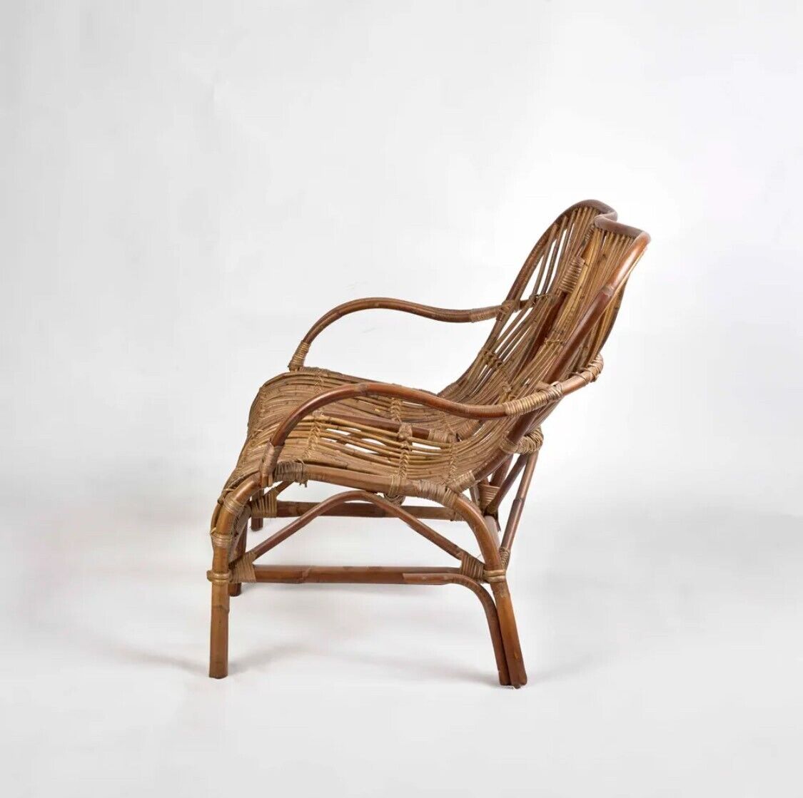 SEVILLE RATTAN TWO SEATER ANTIQUE By Florabelle Living
