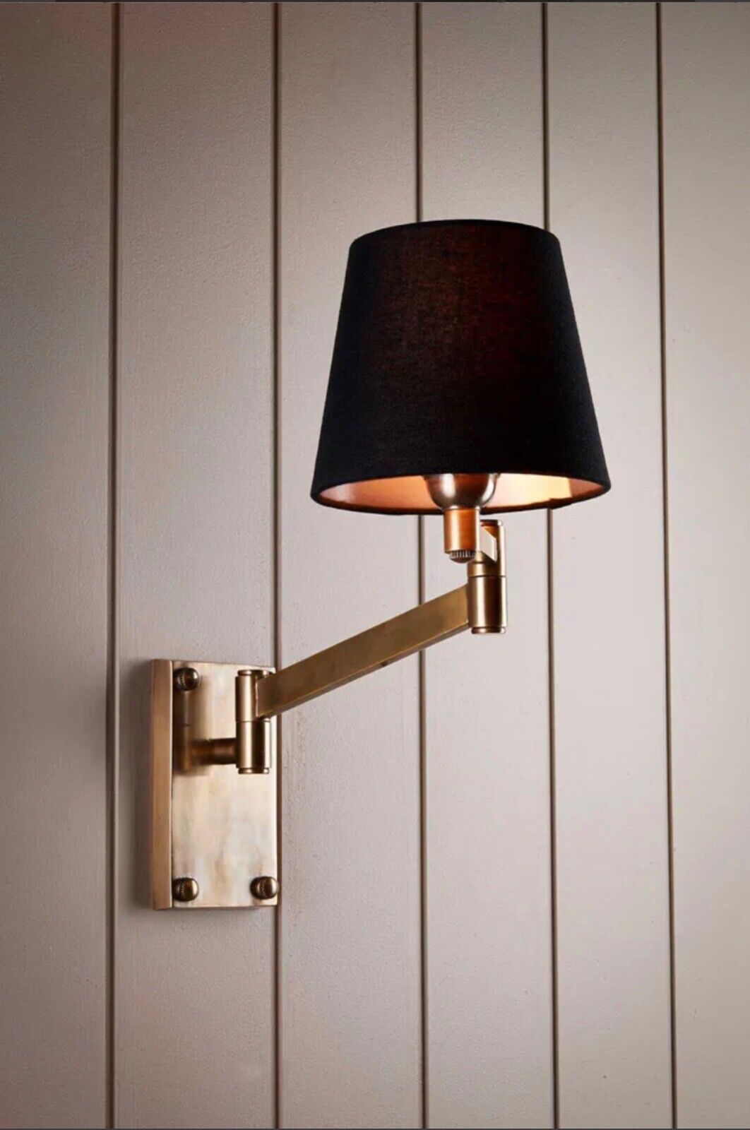 OSCAR WALL LIGHT BASE ANTIQUE BRASS (SHADE NOT INCLUDED) By Emac & Lawton