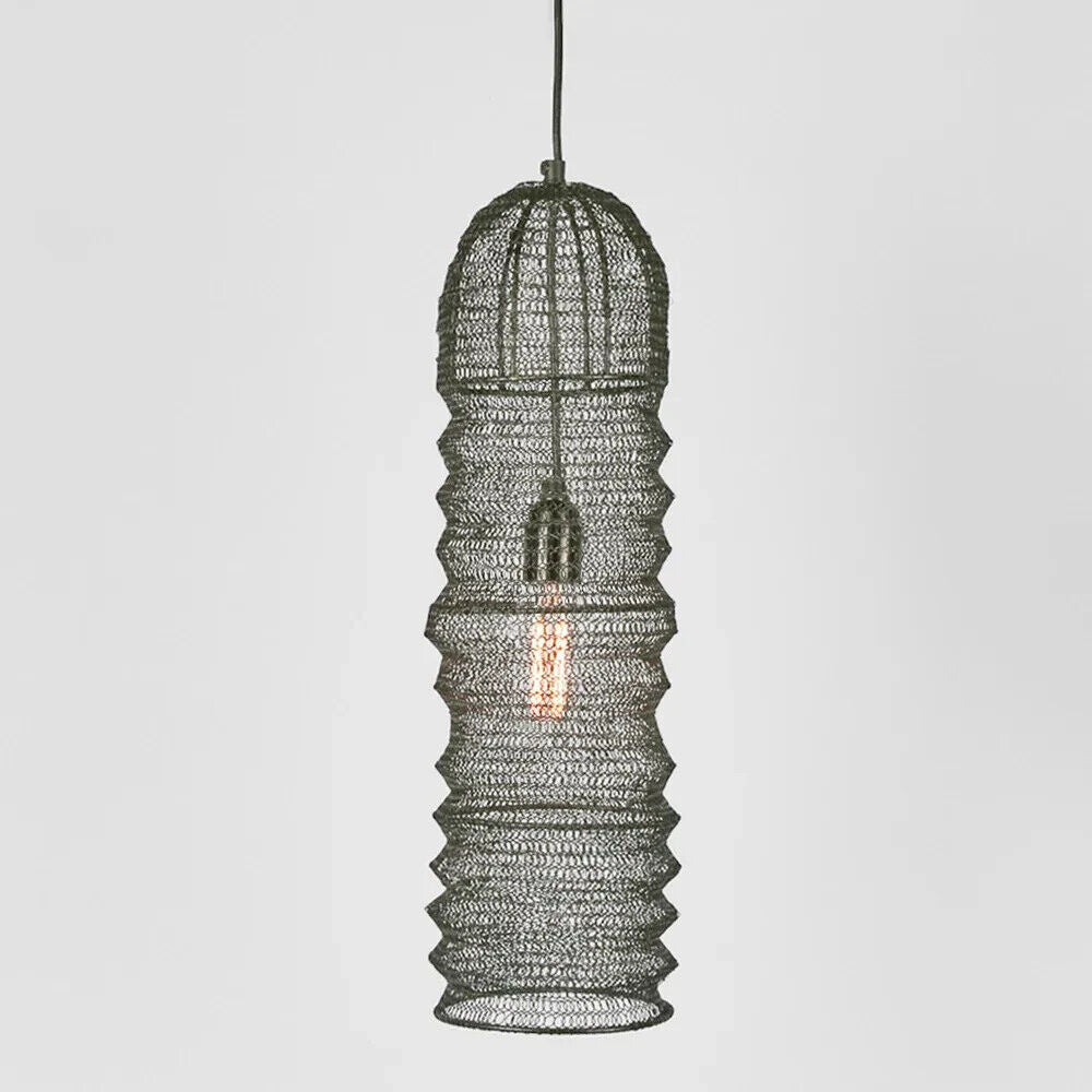 Monash Metal Mesh Pendant Light, Black By Emac & Lawton