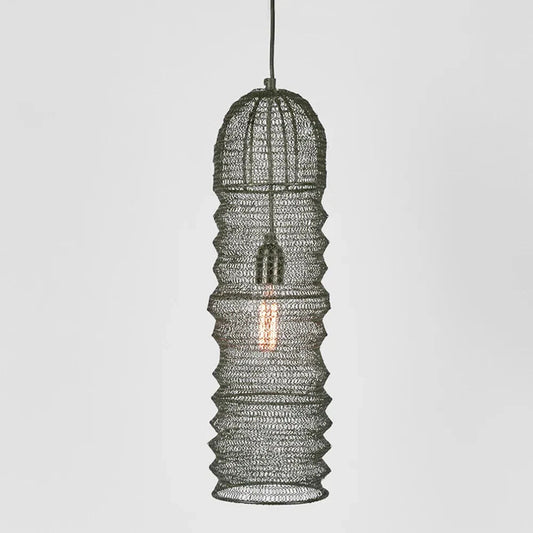 Monash Metal Mesh Pendant Light, Black By Emac & Lawton