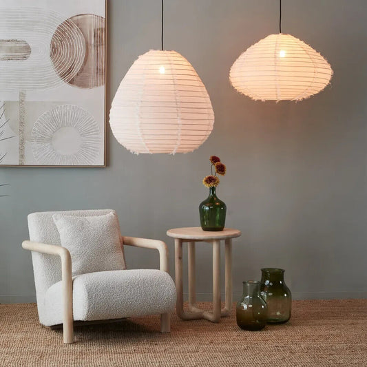 NENDO SHADE LARGE MARSHMALLOW (SHADE ONLY - ITALIAN LINEN ) By Emac & Lawton