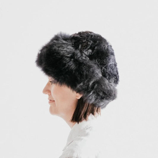 GENUINE 100% Alpaca Hat Black