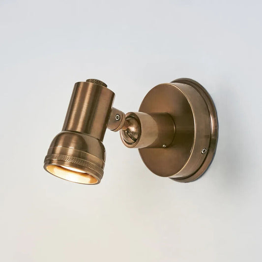 CARTER MINI WALL LIGHT ANTIQUE BRASS By Emac & Lawton