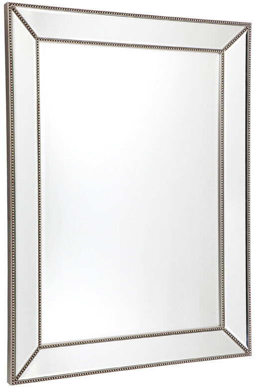 Pre Order ZETA Wall Mirror - Medium Antique Silver 92cm H Due March 24