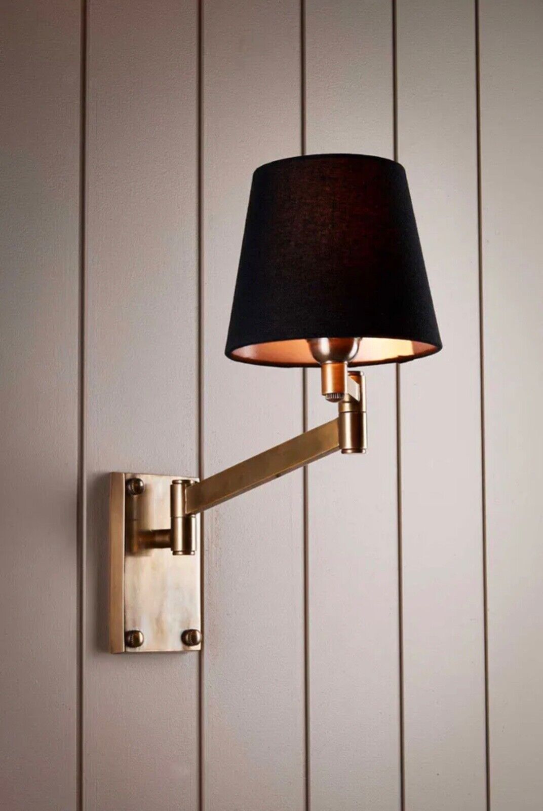OSCAR WALL LIGHT BASE ANTIQUE BRASS (SHADE NOT INCLUDED) By Emac & Lawton