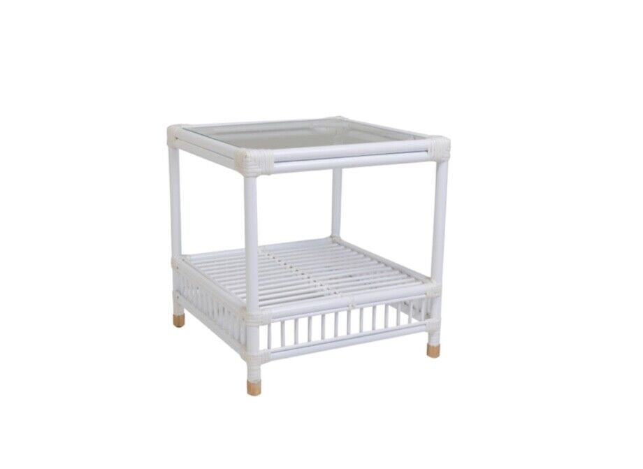 High End Sorrento Outdoor  side table whiteBy Wisteria Design