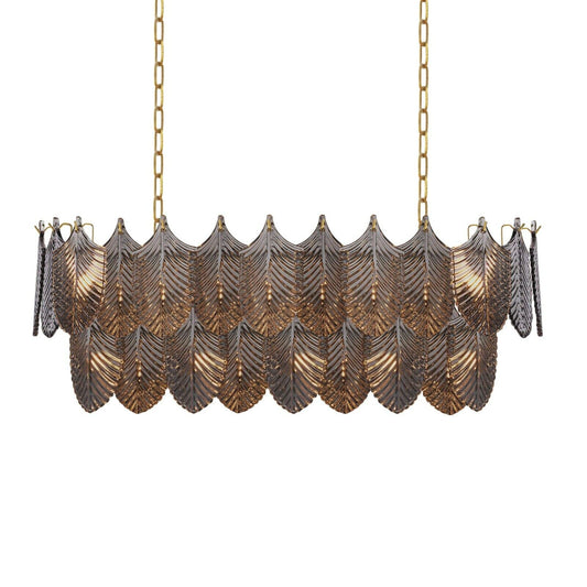 Fonteyn Oval Chandelier charcoal  L90cm x D30cm x H32cm