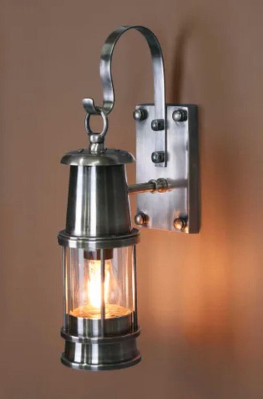 LIBERTY OUTDOOR WALL LIGHT ANTIQUE SILVER By Emac & Lawton