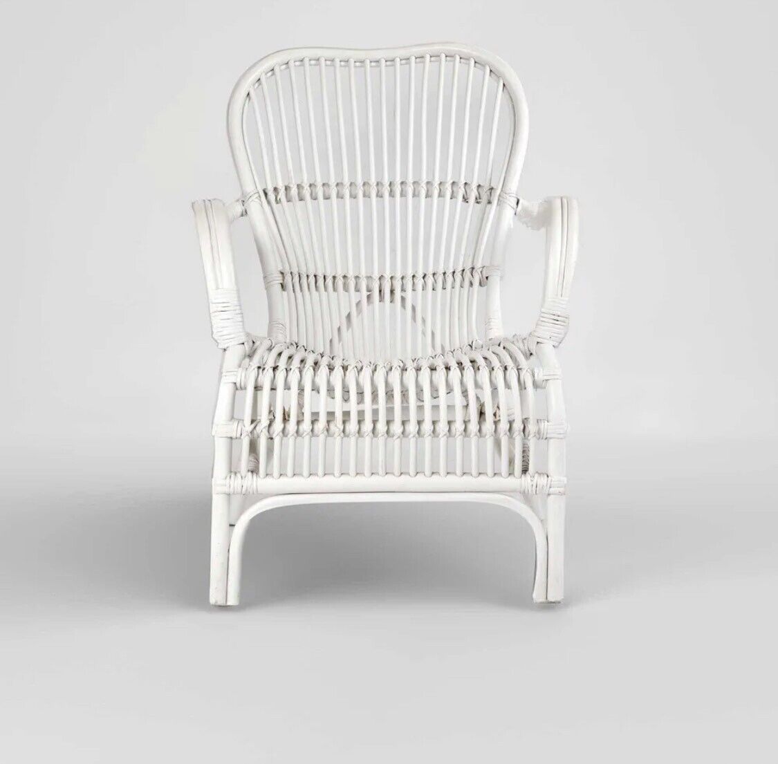 Seville Rattan Armchair White -Outdoor Undercover By Florabelle Living
