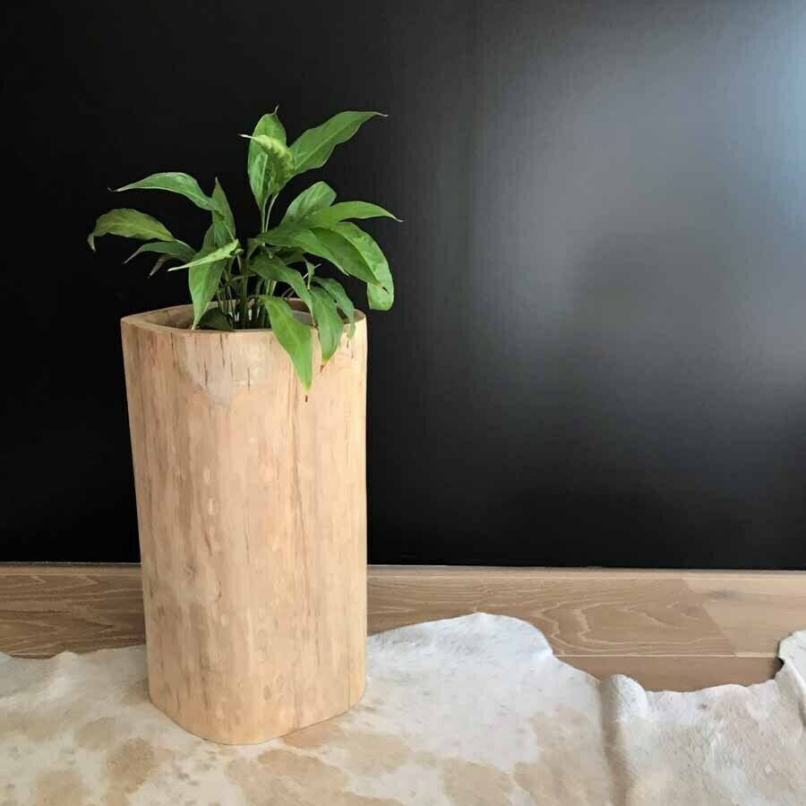 High Quality Medium Teak Planter - 50 x 30 x 30 cm
