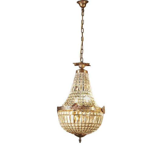 Small Empire Style Genuine Crystal Chandelier by Emac & Lawton   W30 x H60 CM