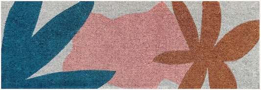LONG FLORAL GARDEN Doormat Luxury thick 100% coir door mat - 120 X 45 X 4cm