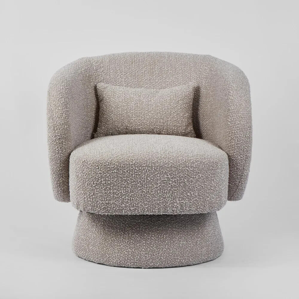 Selena Swivel Chair Stone By Florabelle Living