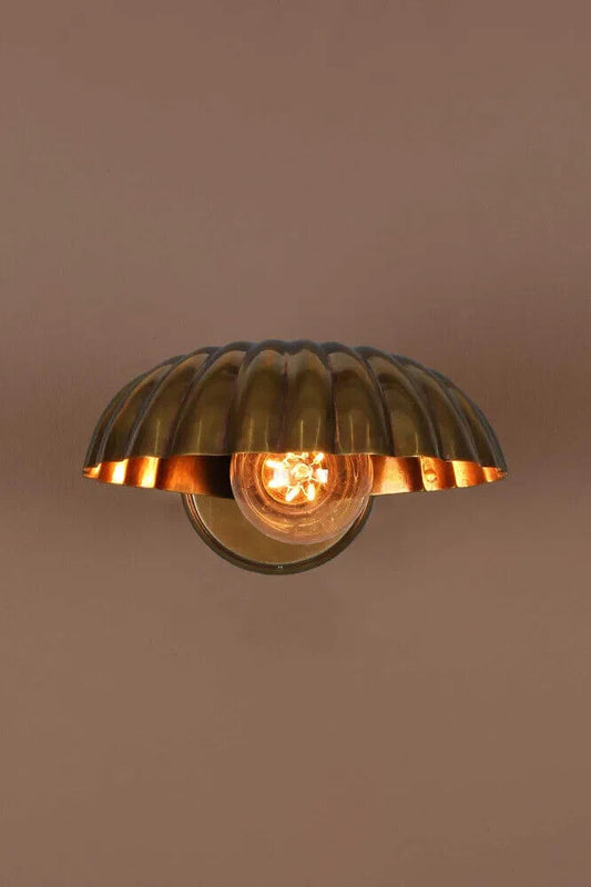 OLIVER WALL LIGHT ANTIQUE BRASS By Emac and Lawton