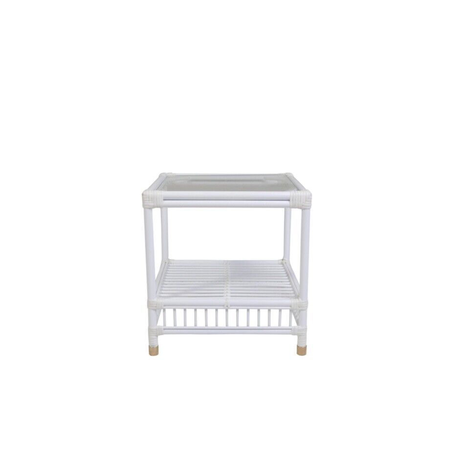 High End Sorrento Outdoor  side table whiteBy Wisteria Design