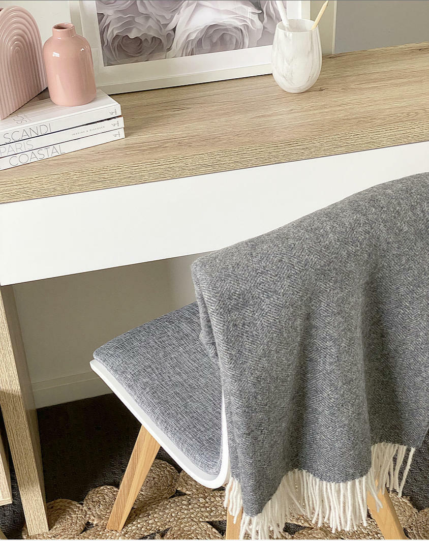 Hampton Merino Wool Throw - Dark Grey