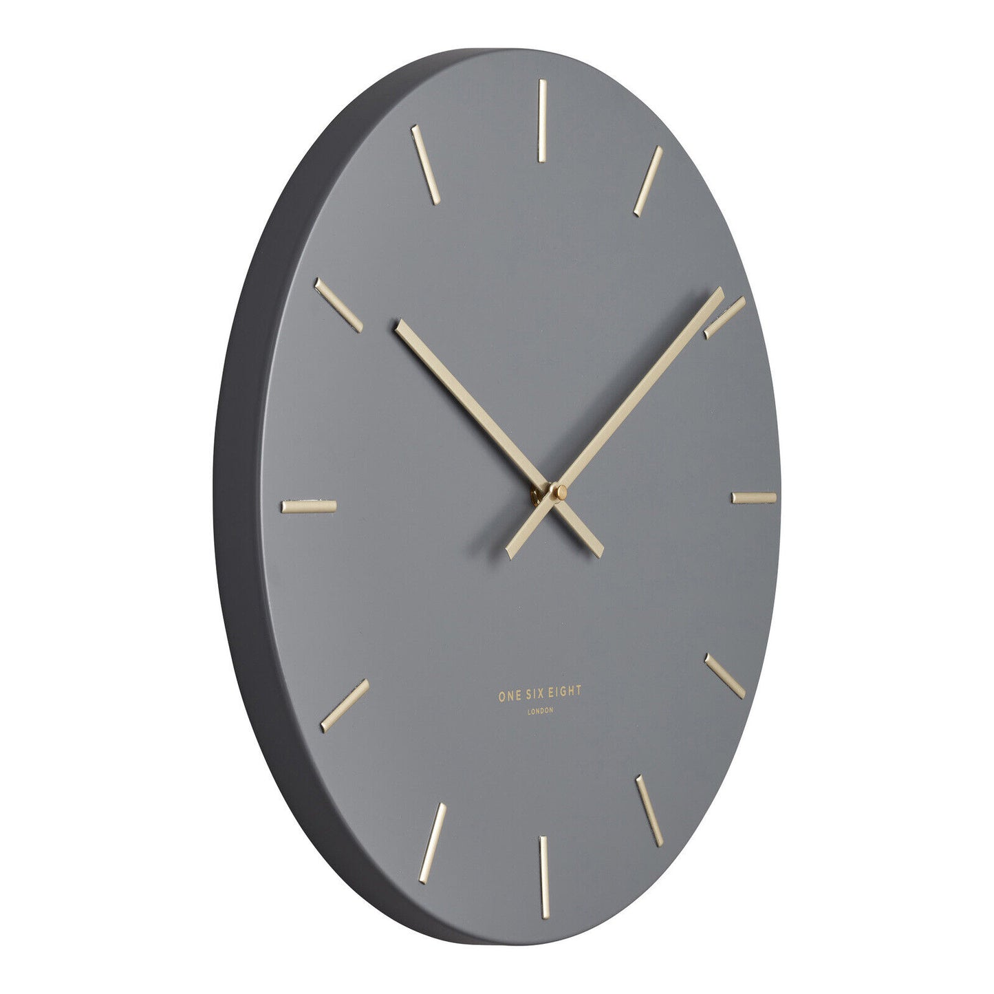 LUCA  CHARCOAL 60 CM SILENT WALL CLOCK