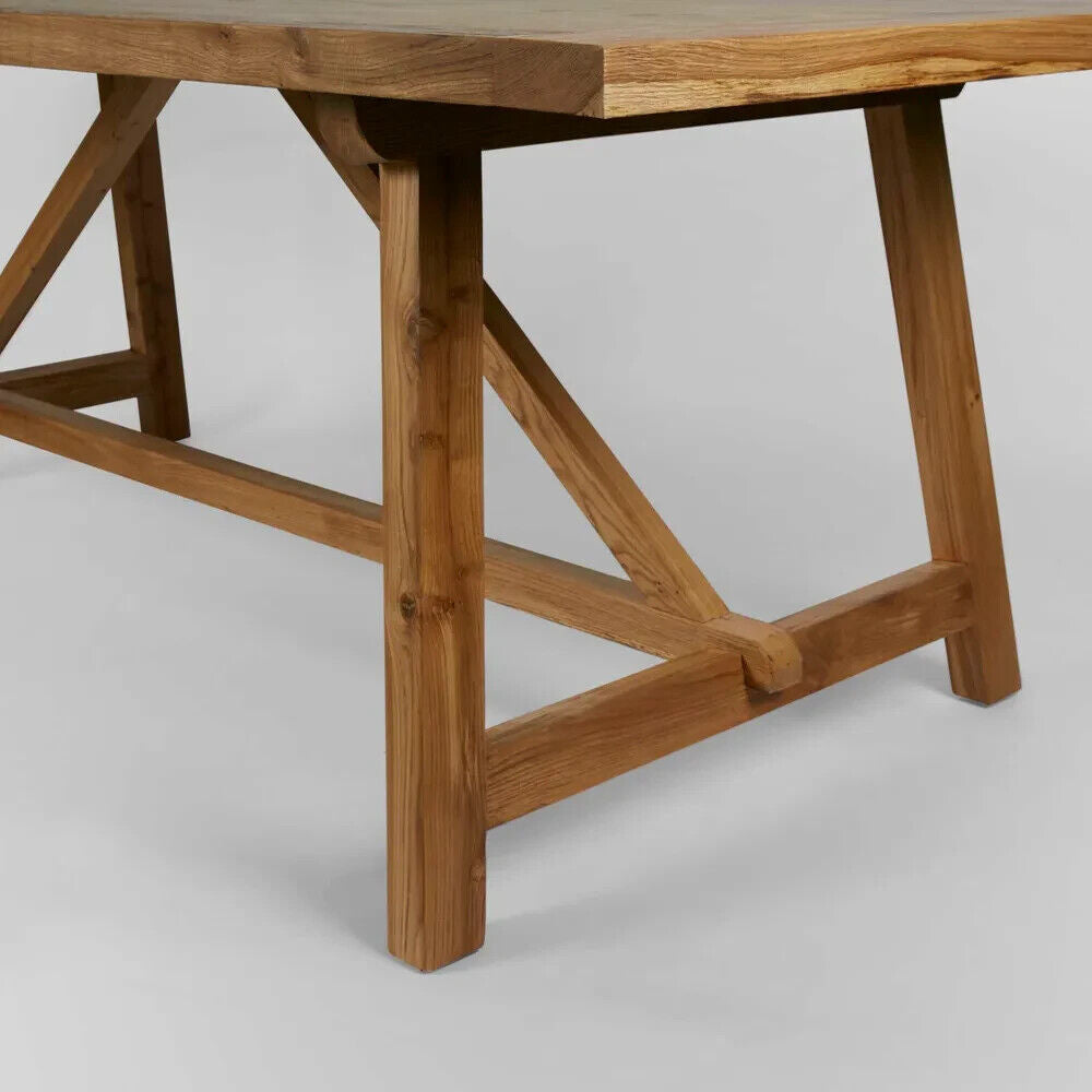 VARRO OAK DINING TABLE 220CM By Florabelle Living