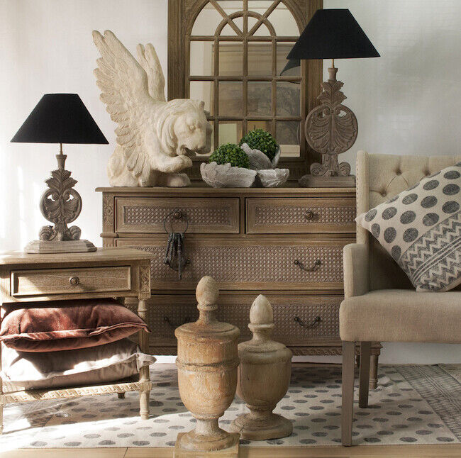 Polo Side Table Bedside Oak Wash by Dasch Design - 60x40x60 H cm  RRP$989.00