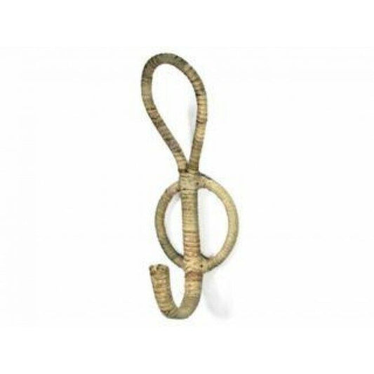Rattan Wall Hook - 33 H x 13 W x 10 D CM