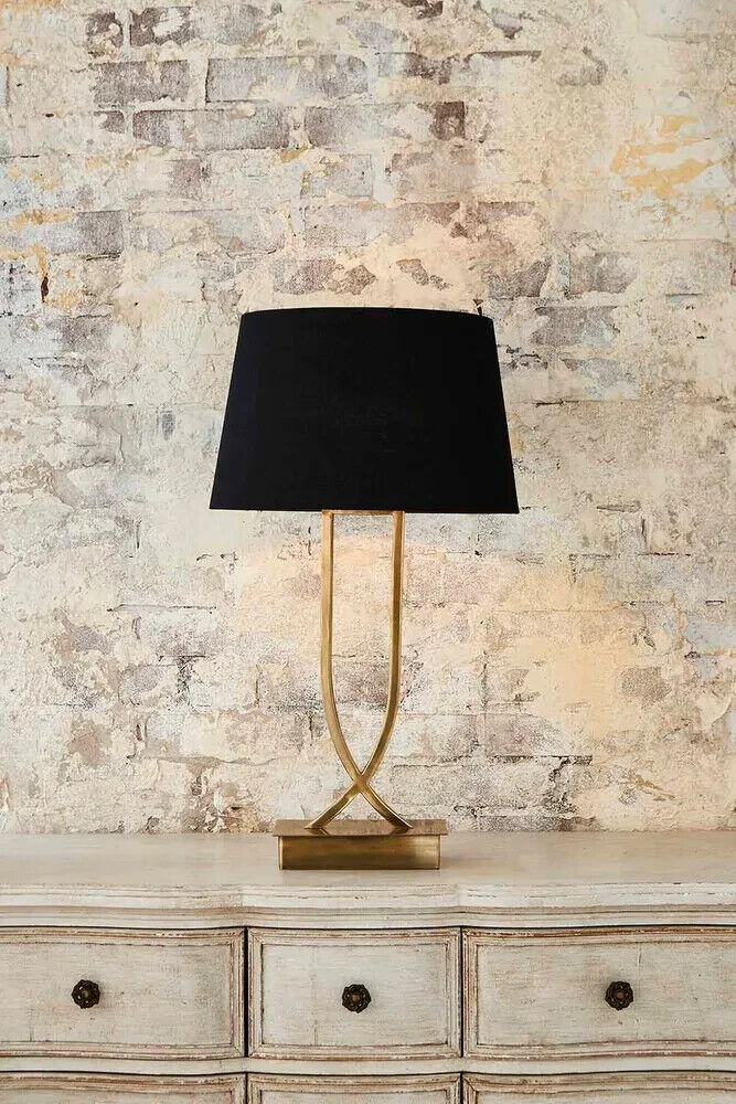 SOUTHERN CROSS TABLE LAMP BASE ANTIQUE BRASS (Base Only By Emac & Lawton