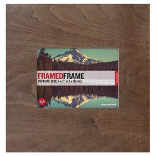 STUNNING WARM WOOD PHOTO FRAME - TAKES 13 X 18 CM PHOTO - FRAME 30.5 X 30.5  CM