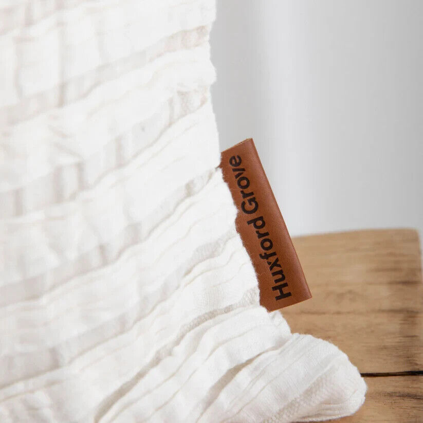 The Airlie Linen Cushion in white - 55x55by Fibre by Auskin
