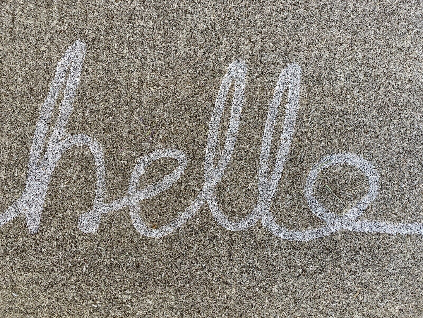 HIGH QUALITY Thick Door mat Hello   45 X 75 X 4 CM 100% Coir DUE 15 OCT 21