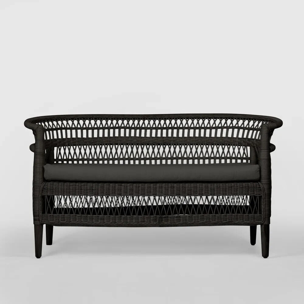Livingstone Loveseat Black/Black cushion By Florabelle Living