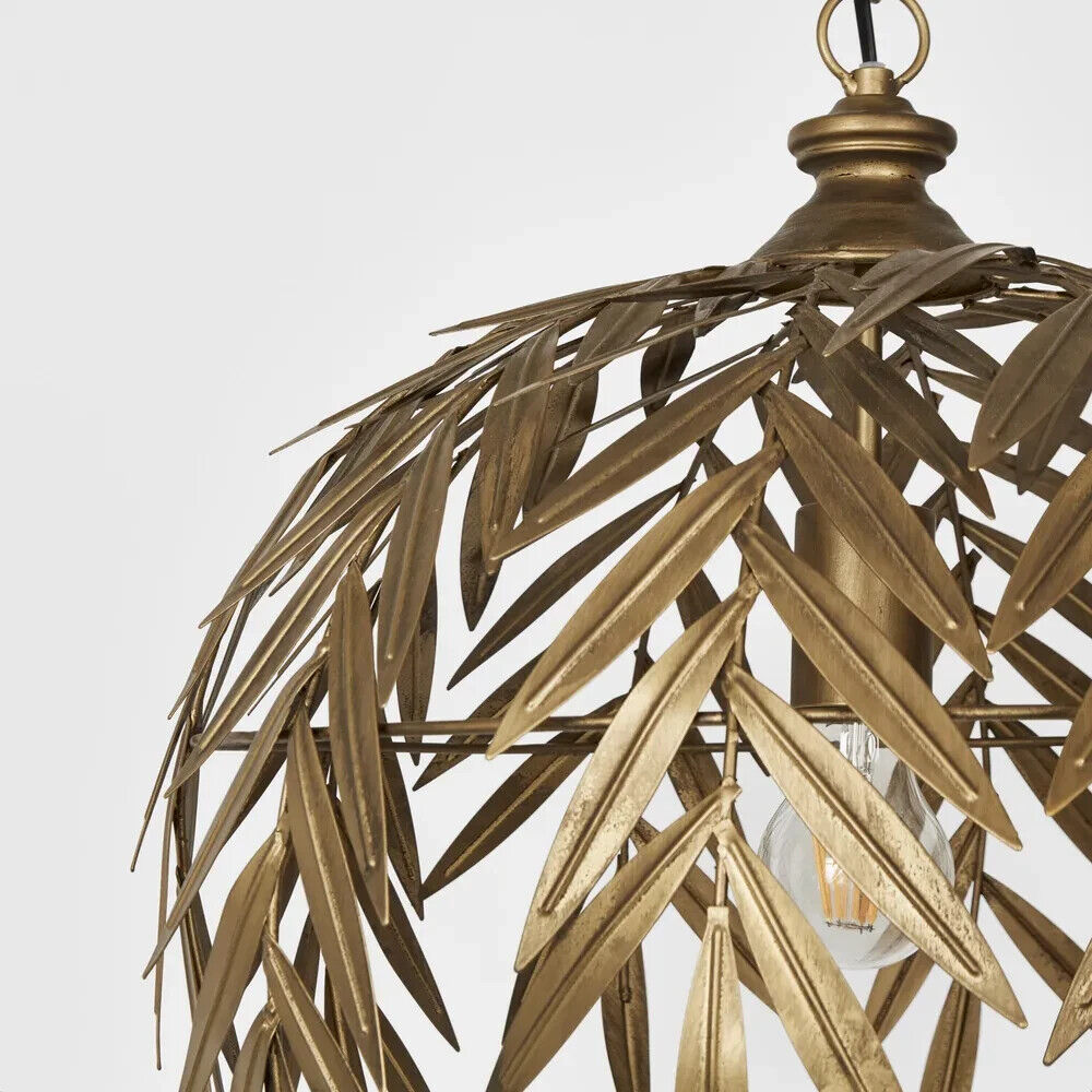 Leaves Ceiling Pendant Antique Brass By Emac & Lawton