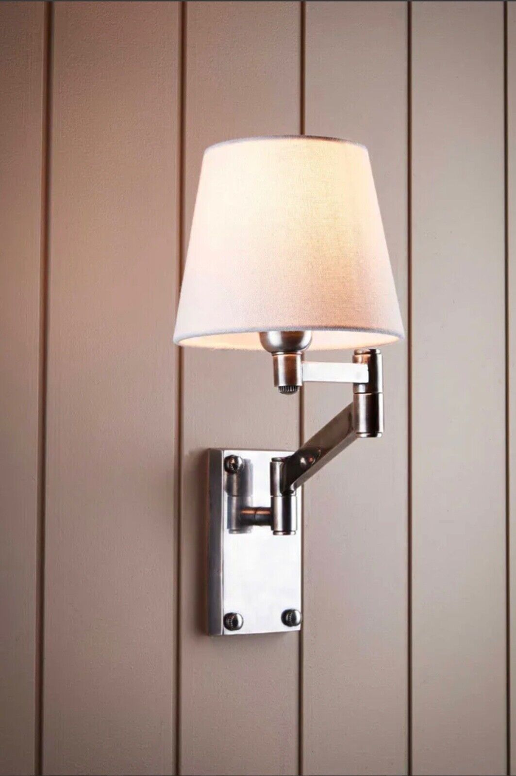 OSCAR WALL LIGHT BASE ANTIQUE SILVER (SHADE NOT INCLUDED) By Emac & Lawton