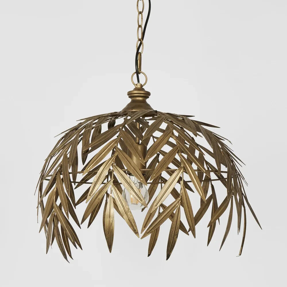 Leaves Ceiling Pendant Antique Brass By Emac & Lawton