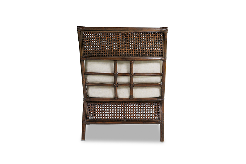 Raffles Rattan Armchair with cushion coffee bean RRP$1749