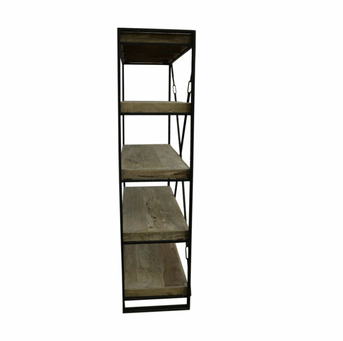 Expedition Industrial Bookcase . Bookshelf made out of iron solid mango wood