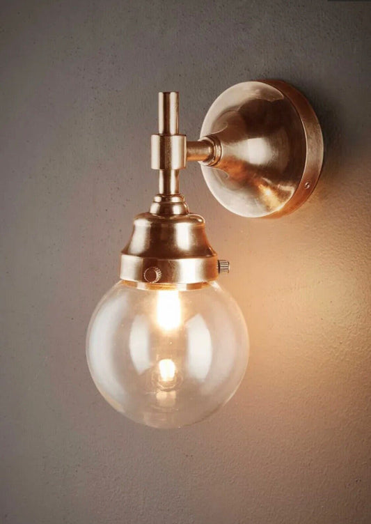 ICEBERG OUTDOOR WALL LIGHT ANTIQUE BRASS By Emac & Lawton