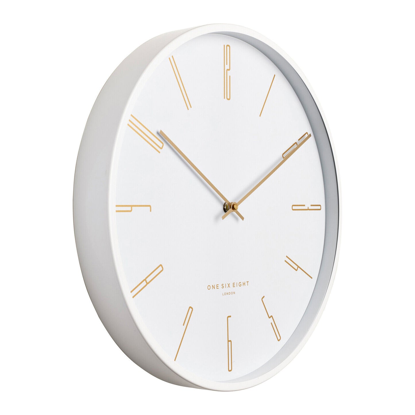 MAYA 30CM WHITE SILENT WALL CLOCK