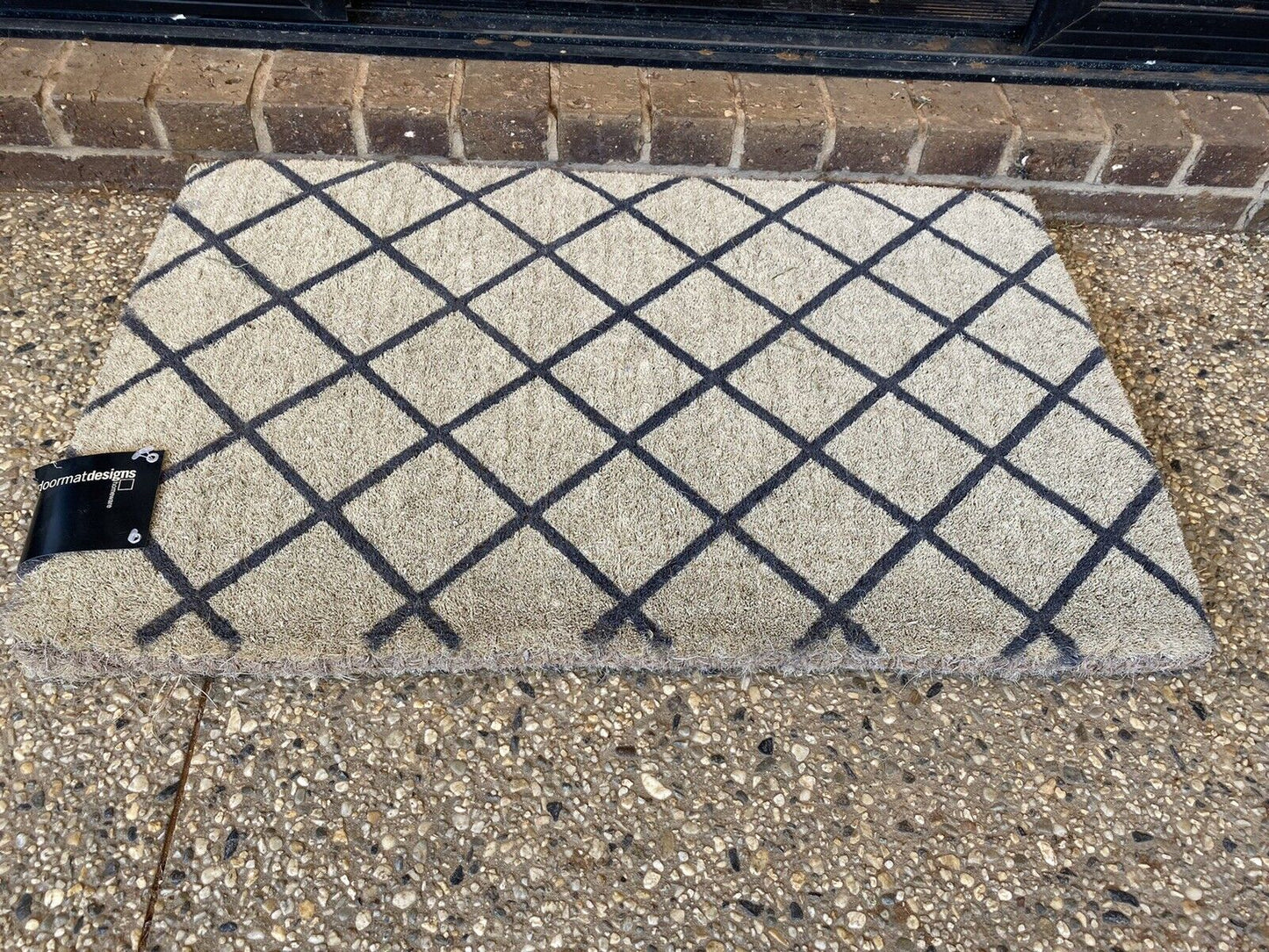DARK GREY TRELLIS High Quality Thick Door Mat  45 X 75 X 4 CM Doormat Designs