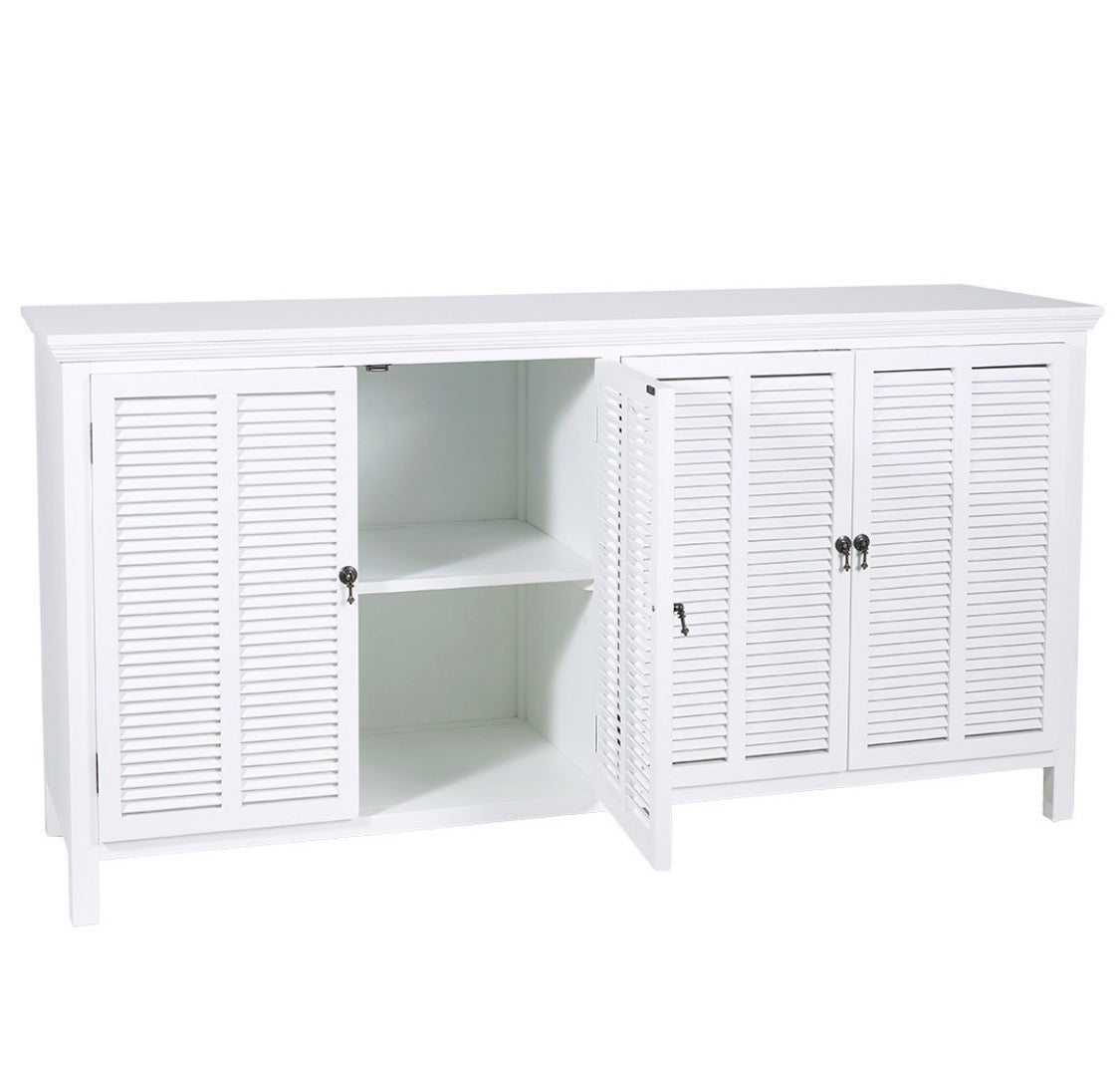 LOUVRE 4 DOOR BUFFET WHITE