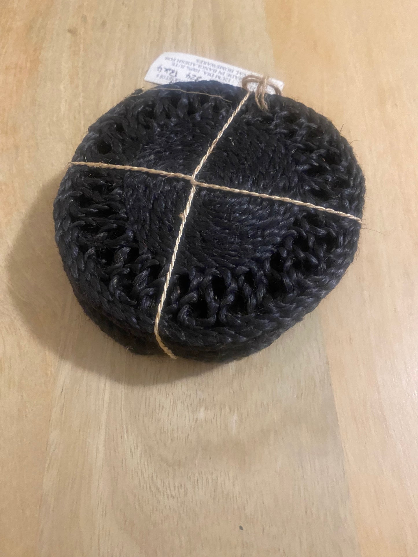 PLANTATION COASTER SET 12cm Black (set of 6)