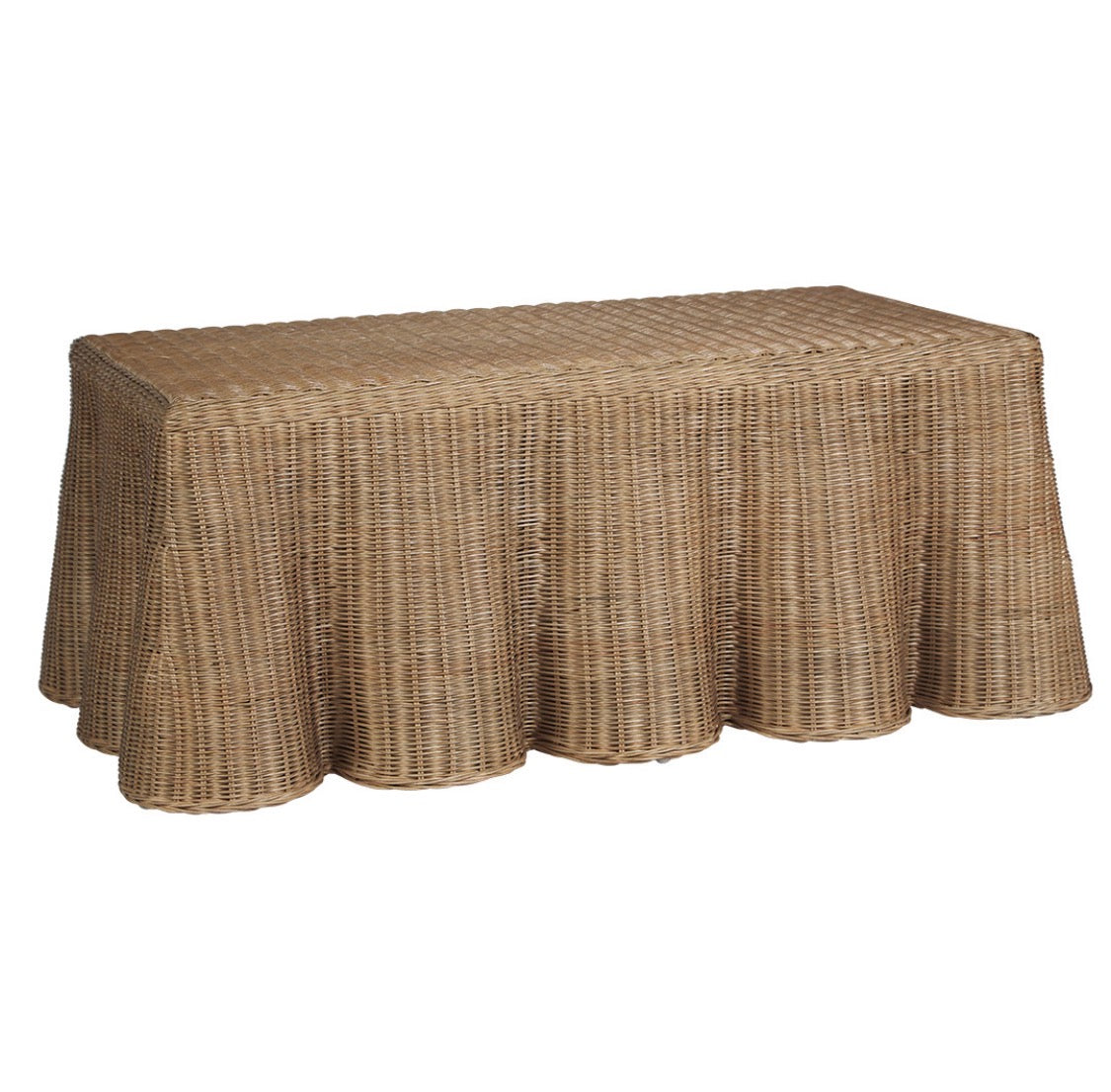 WILLOW RATTAN COFFEE TABLE