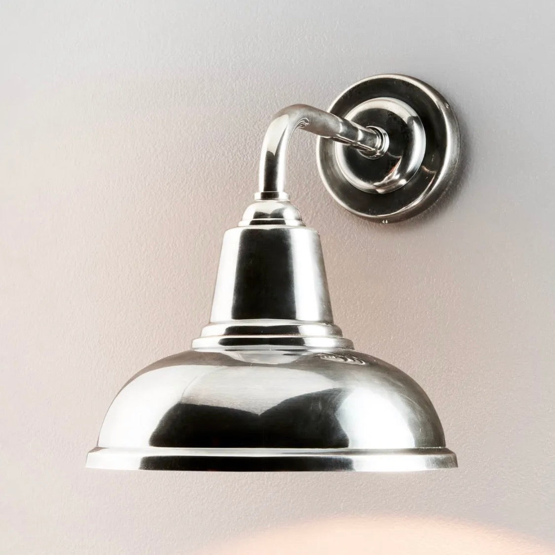 SEABROOK WALL LIGHT ANTIQUE SILVER By Emac & Lawton
