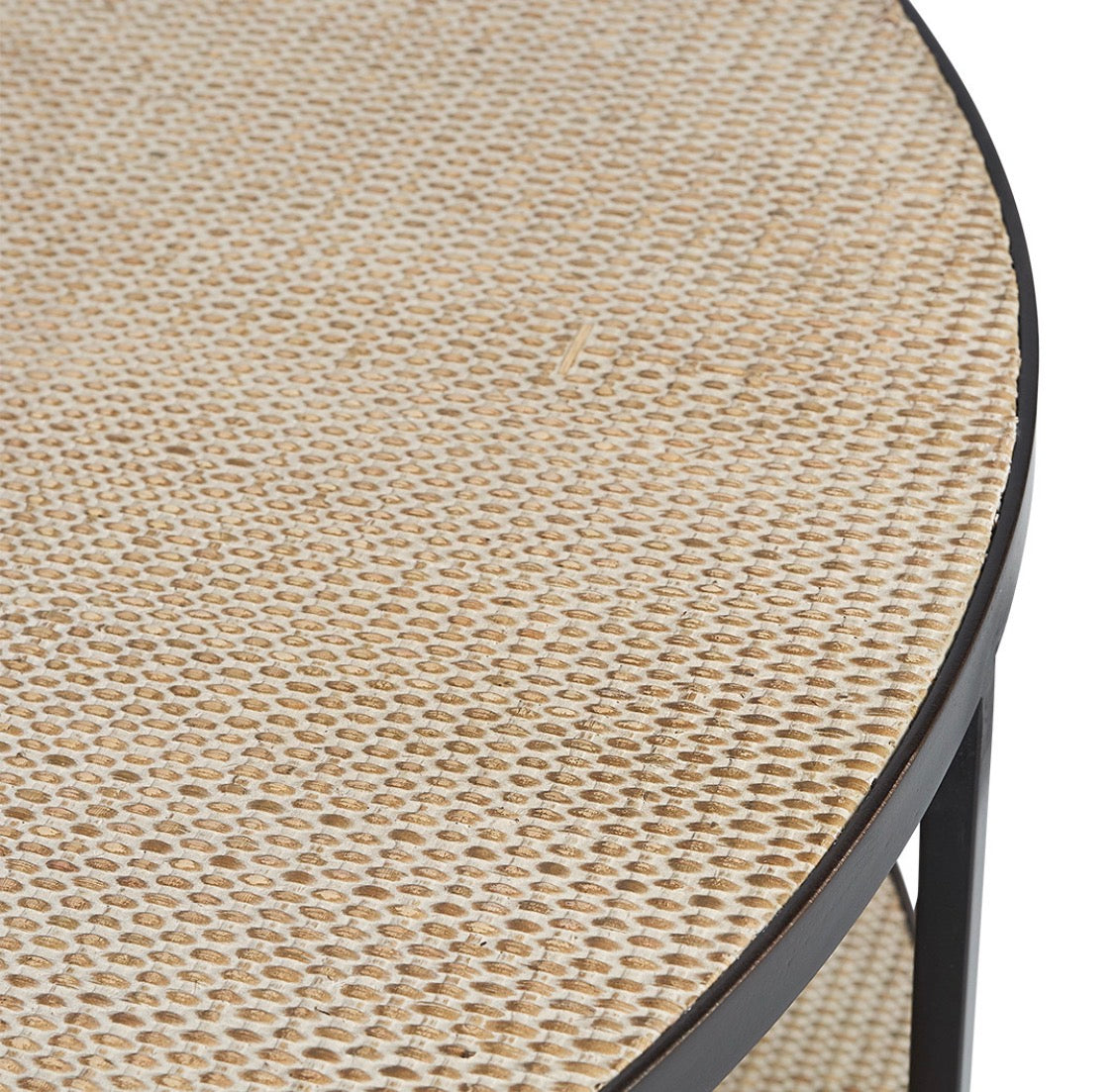 MANHATTAN ROUND COFFEE TABLE BLACK