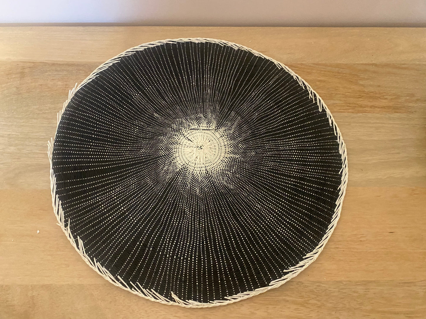 Set of 6 boho black placemats