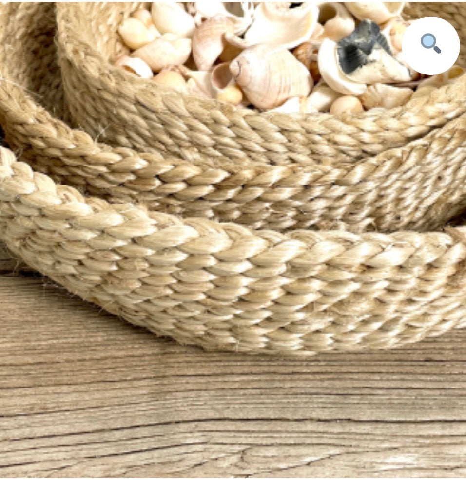 JUTE STORAGE BASKET ROUND SET OF 3 – NATURAL