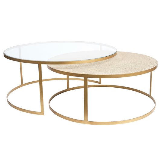 MANHATTAN ROUND NESTING COFFEE TABLES
